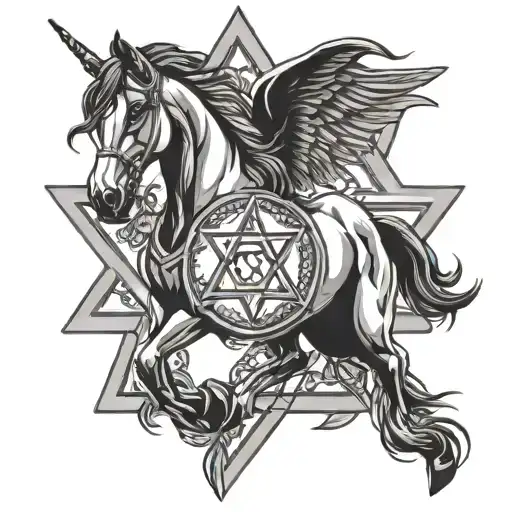 Horse Star Of David