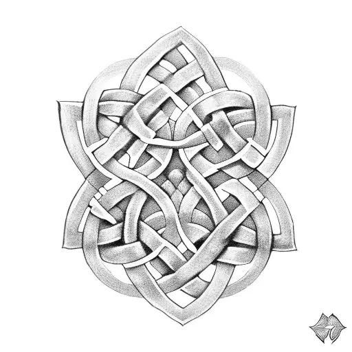 Celtic Knot With K And L In It