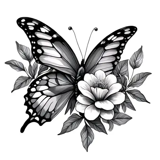 Flowers Money Butterflies