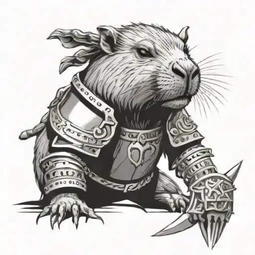 Make A Capybara Warrior With Armor