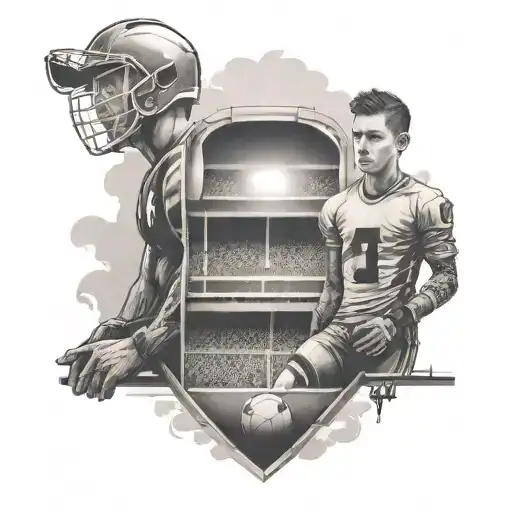 Father And Son Football Stadium