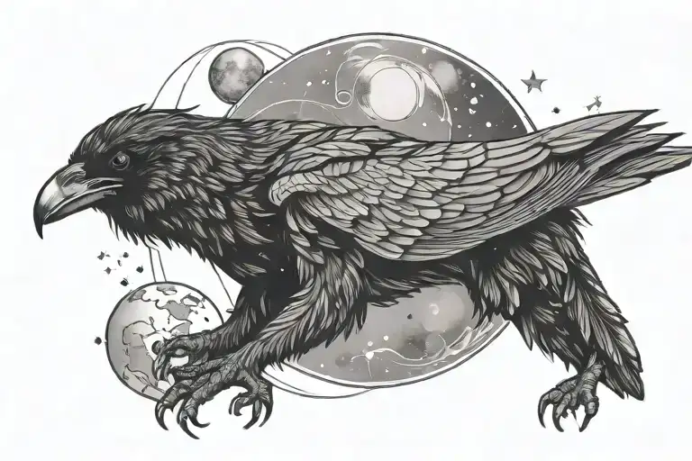 Raven Bear Outer Space