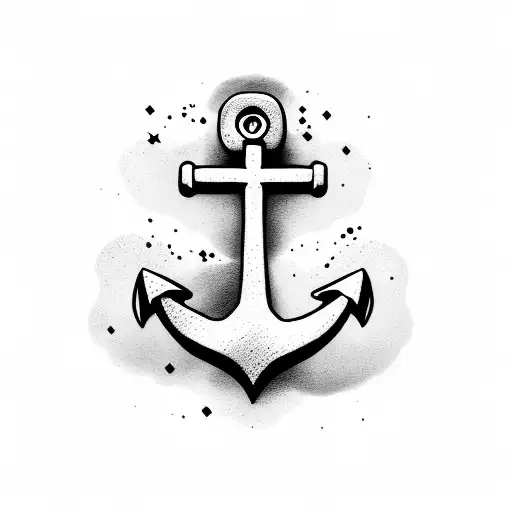 Anchor With Cross Top