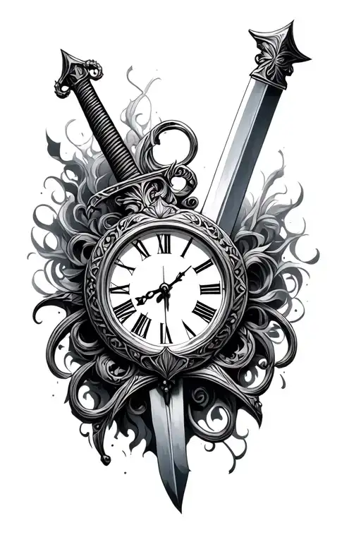 Sword And Clock