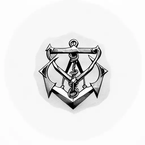 Masonic Anchor With Cross Top