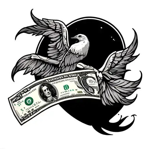Money Love Travel Power Tatoo Design
