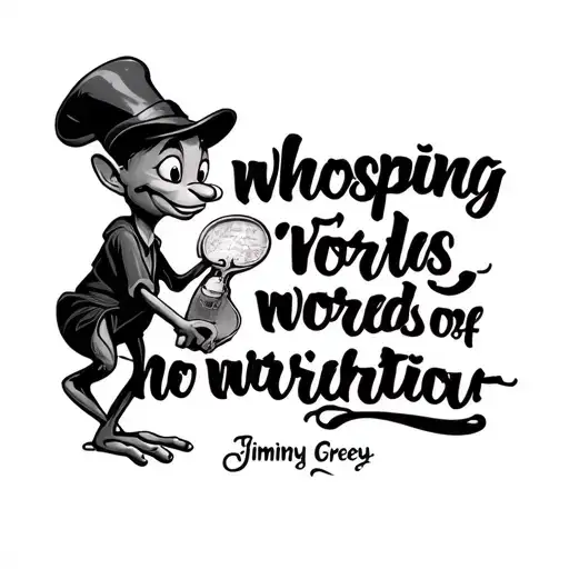 Jiminy Cricket Whispering Words Of Encouragement