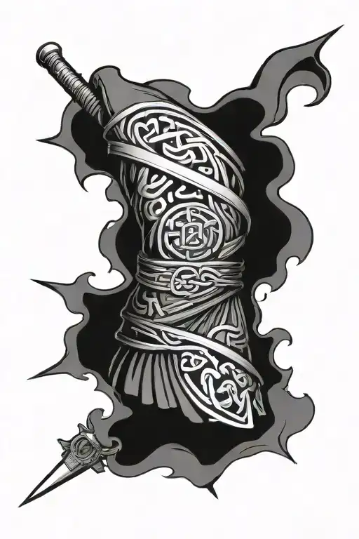 Scottish Celtic Kilt Wrapped Confedarate Flag Inside