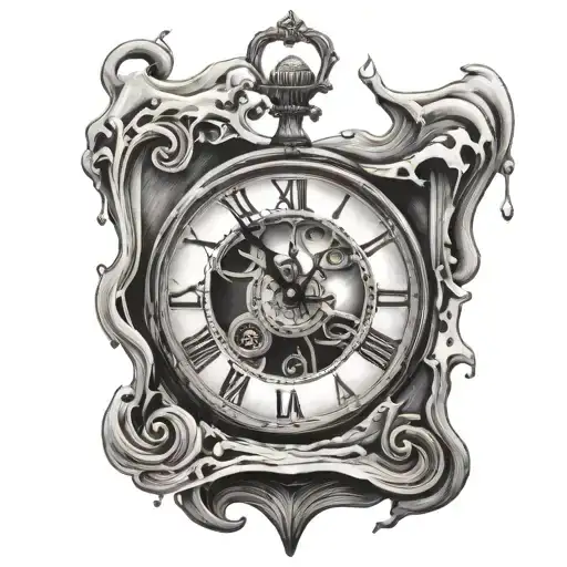 Melting Clock Salvador Dali Style