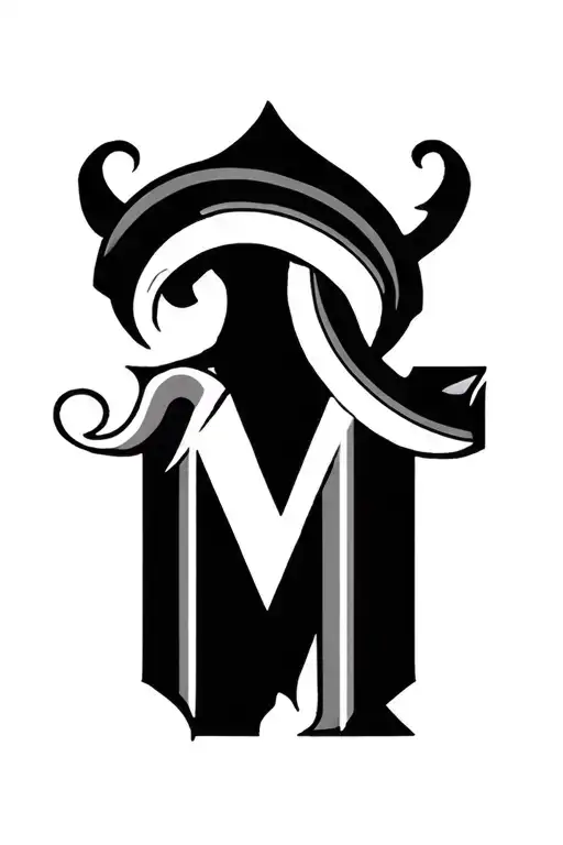 Roman Number 2018 And Letter M