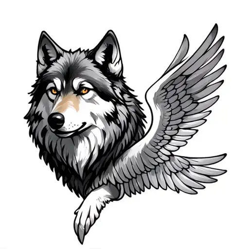 Wolf And Wings