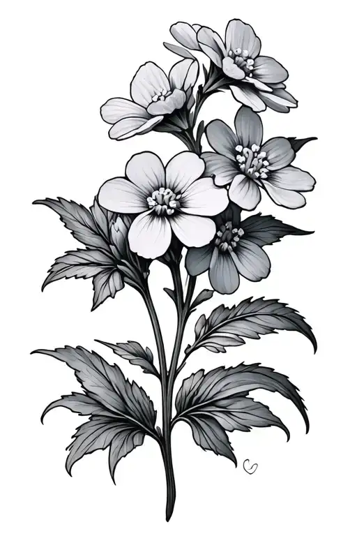 Let All You Do Be Done In Love With Forget Me Not Flower