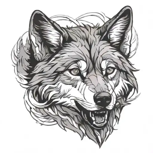 Tattoo Up To The Wrist Wolf