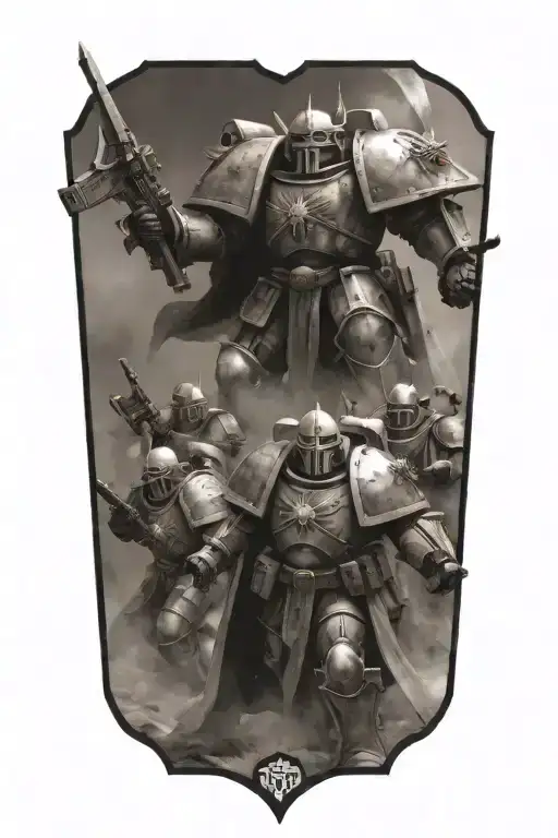 Warhammer 40K Battle Scene