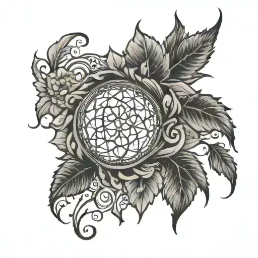 Lace Trellis Arm Sleve Full Black Linework