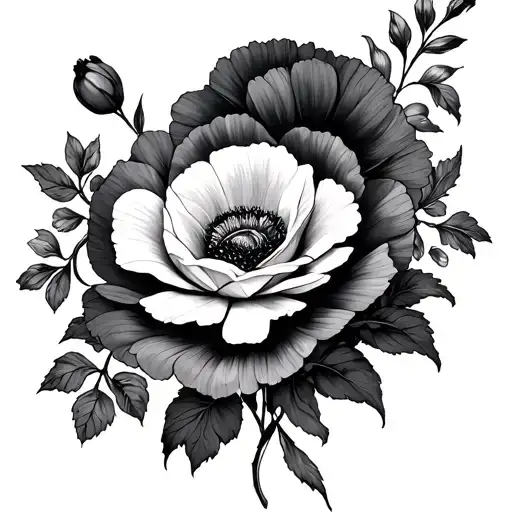 Poppy And Chrysanthemum And Violet And Rose Mixed Martial Arts