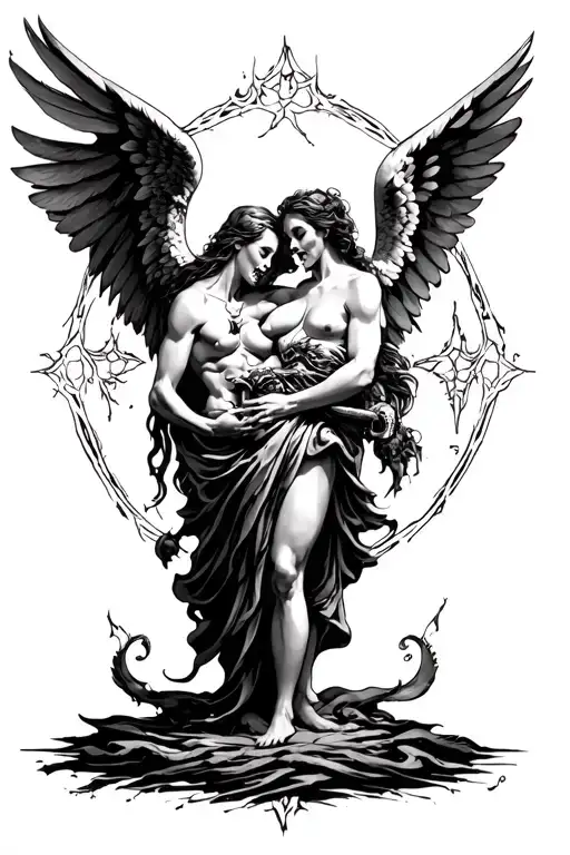 Fight Between Life And Death Angel