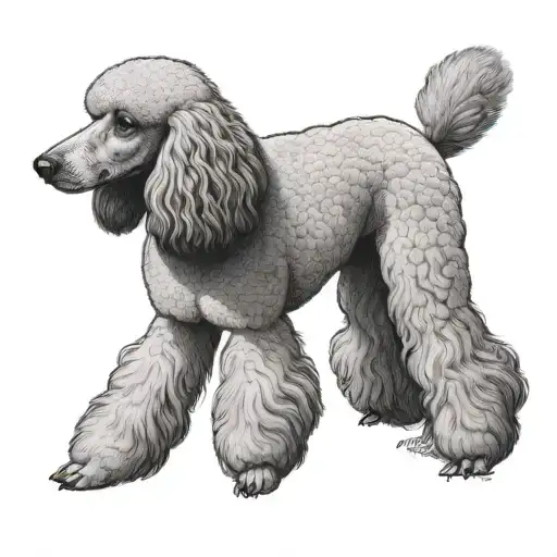 Standard Poodle Show Dog