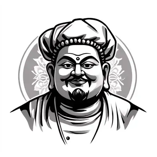 Chef Buddha Cartoon