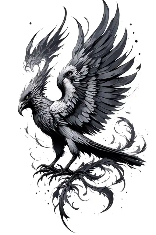 Brush Stroke Phoenix