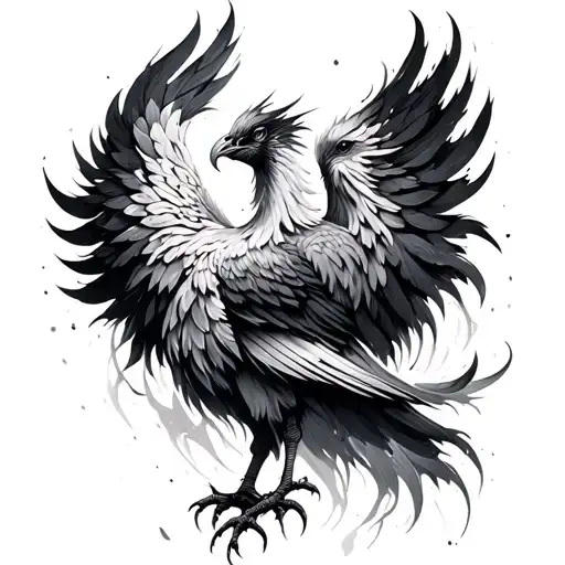 Brush Stroke Phoenix