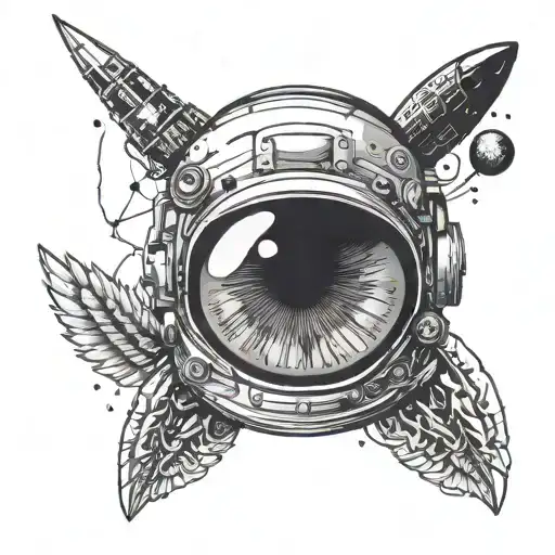 Astronaut All Seeing Eye