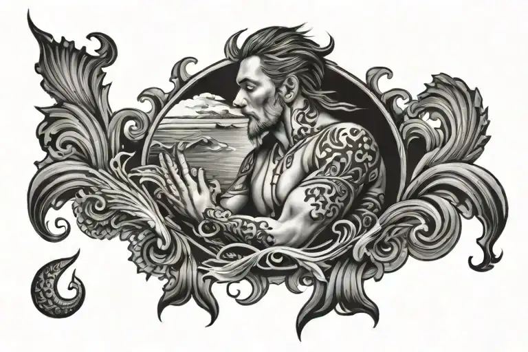 Kaden With Ocean Scene