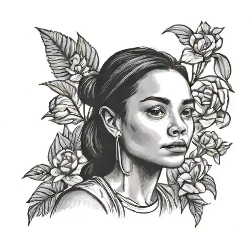 Shel Silverstein Style Portrait Of Olivia Rodrigo