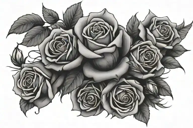 Honeysuckle And Rose Bouquet Wrapped