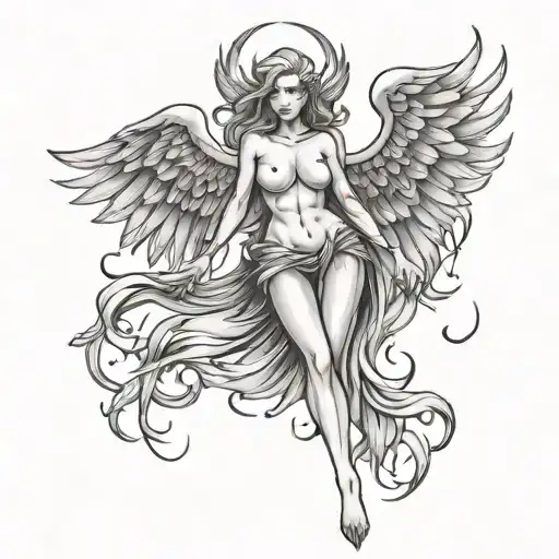 Sexy Evil Angel Fire Rising