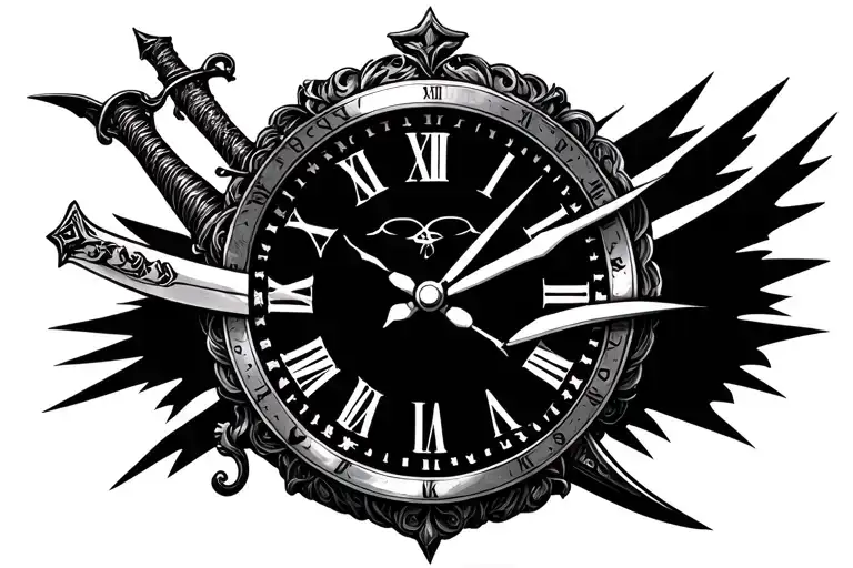 Sword And Clock