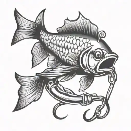 Fishing Lure With Hh On It