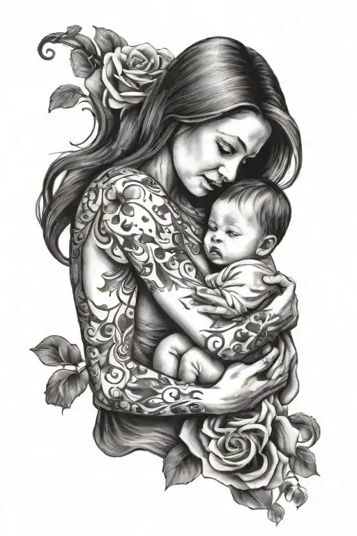 Mother And Child Holding Hands Holding