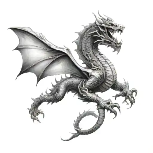 Dragon In Free Space