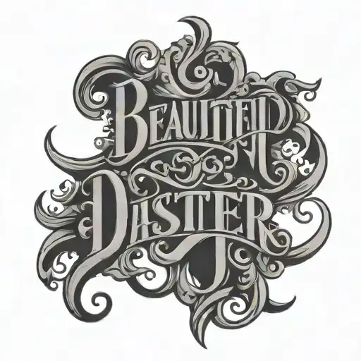 Ambigram Beautiful Disaster