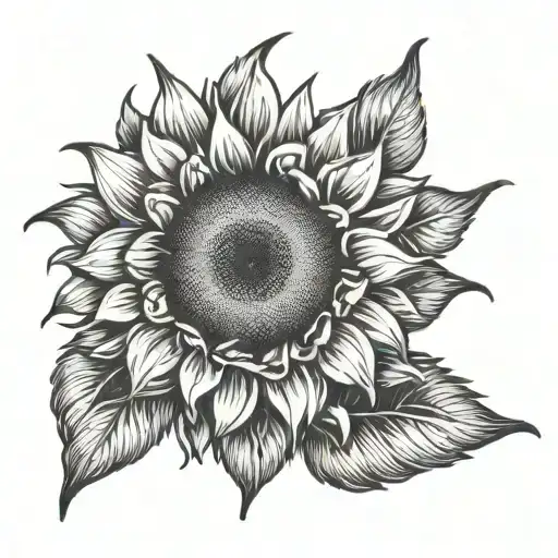 Sunflower With Angel Wing