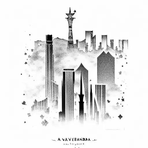 A Sheet Music With A Las Vegas Skyline