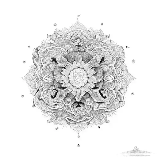 A Stylish Vinyl Record With A Floral Pattern Incorporated Into The Design