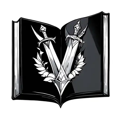 Sword Diamond Book Mirror