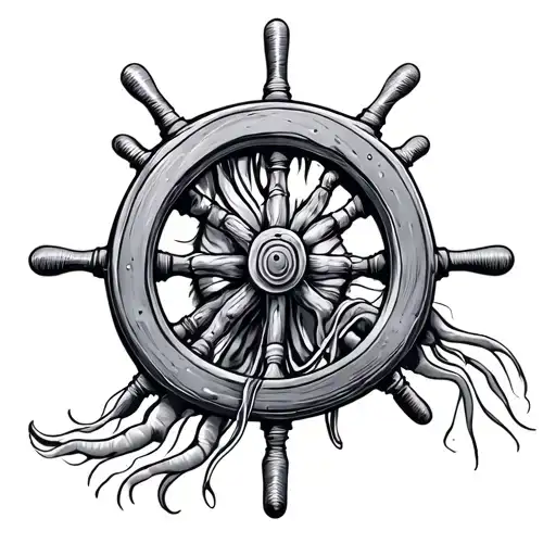 Captains Wheel Hammerhead Shark Jellyfish