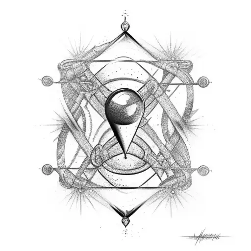 Hourglass Next To Dna Strands