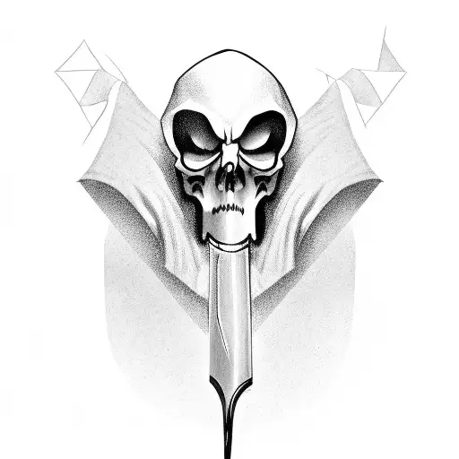 Grim Reaper With Hood