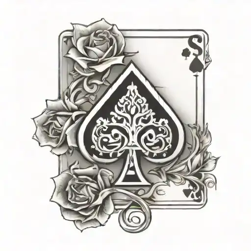 Ace Card Letters S T L