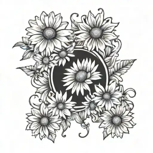 Daisies Surrounding Kids Names