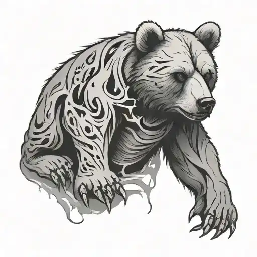 Stuffed Bear Ripped Open