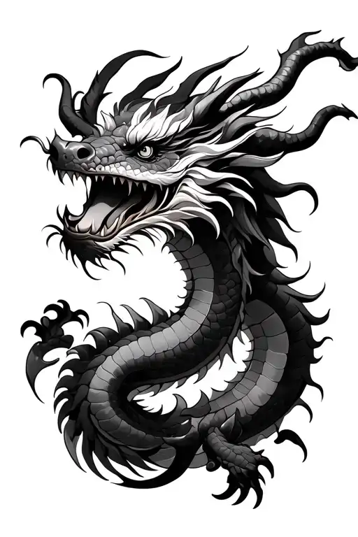 Chinese Dragon In His Natural Habitat