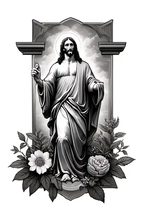 Jesus And Garden