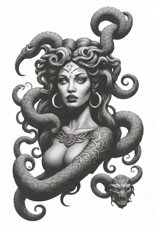Sassy Medusa Goddess With Long Nails