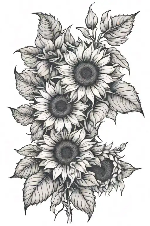 Sunflower Best Friends Fine Line