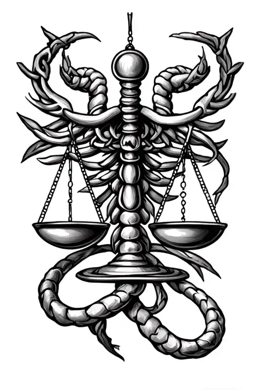 Cancer Zodiac Symbol Connected With Libra Scales And Aquarius Zodiac
